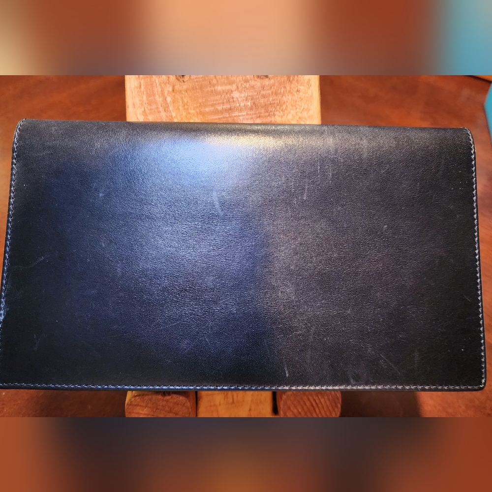 Black Leather Men's Wallet - Picture 3 of 6